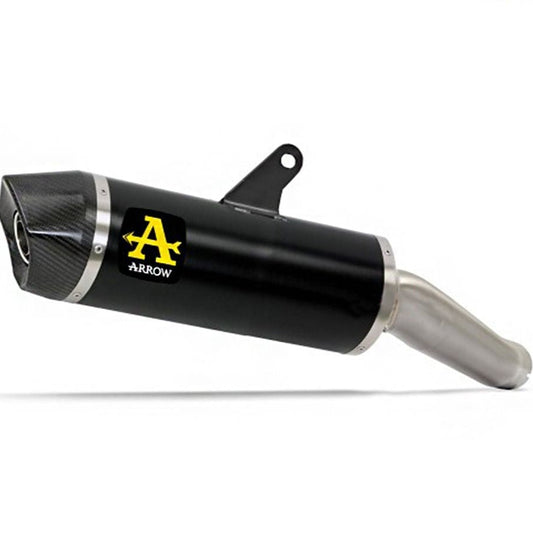 ARROW DARK ALUMINUM CARBON TERMINAL INDY RACE APPROVED YAMAHA TENERE 700 2021-2024