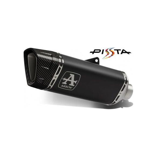 Arrow Dark Titanium-Titanium "Pista" Demper voor Aprilia Tuono V4 1100 2021-2024
