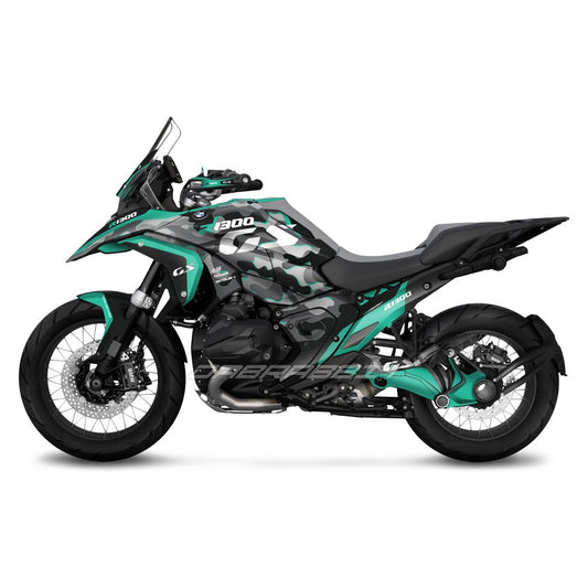 BMW R1300GS stickerset pack mintcamo