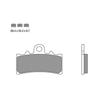 BREMBO VOORREMBLOKKENSET BMW C 400 X / GT 2018-2021
