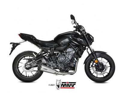 COMPLETE EXHAUST 2x1 MIVV DELTA RACE STEEL CARBON YAMAHA MT-07 / FZ-07 2021-2024