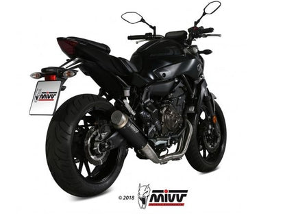 COMPLETE EXHAUST 2x1 MIVV GP PRO STAINLESS STEEL BLACK YAMAHA MT-07 2014-2020