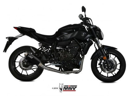 COMPLETE EXHAUST 2x1 MIVV GP PRO STAINLESS STEEL BLACK YAMAHA MT-07 2014-2020