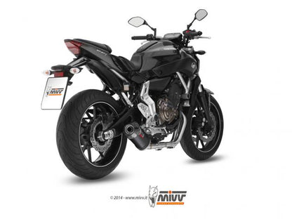 COMPLETE EXHAUST 2X1 MIVV OVAL CARBON-CARBON YAMAHA MT-07 / FZ-07 2014-2024