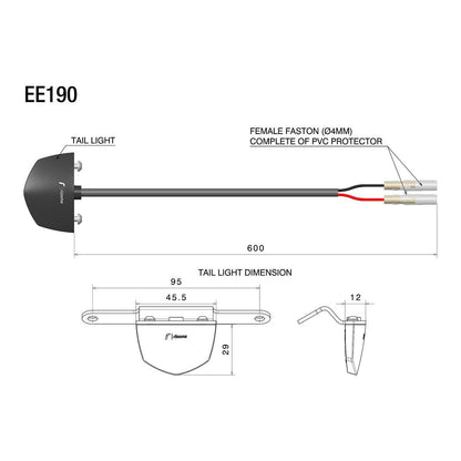 EE190 RIZOMA UNIVERSEEL GOEDGEKEURDE KENTEKENVERLICHTING KIT