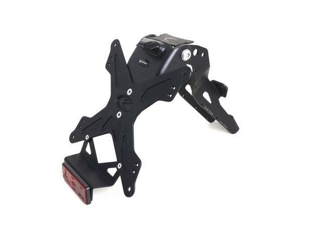 EVOTECH ADJUSTABLE ALUMINUM LICENSE PLATE HOLDER TRIUMPH SPEED TRIPLE 1200 RR 2022-2024