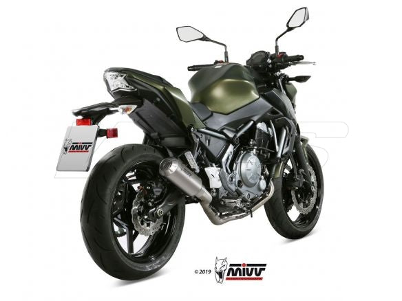 FULL SYSTEM 2x1 MIVV MK3 STAINLESS STEEL KAWASAKI Z 650 2017-2023