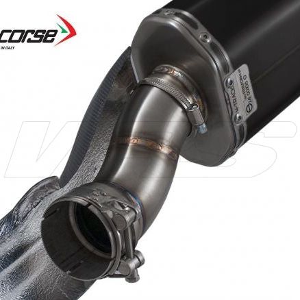 HP CORSE SILENCER SP-3 CARBON SHORT BLACK STEEL BMW R 1200 GS 2013-2018