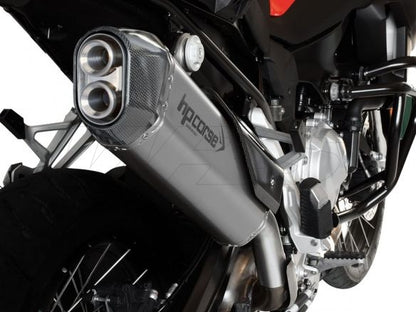 HP CORSE SPS-CARBON FROSTED STEEL EXHAUST SILENCER BMW F 750 GS 2018-2023