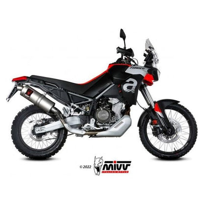 MIVV DAKAR STAINLESS STEEL SILENCER EURO5 APPROVED APRILIA TUAREG 660 2022-2024