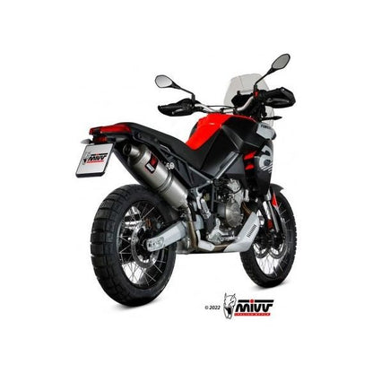 MIVV DAKAR STAINLESS STEEL SILENCER EURO5 APPROVED APRILIA TUAREG 660 2022-2024