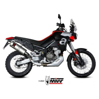 MIVV DAKAR STAINLESS STEEL SILENCER EURO5 APPROVED APRILIA TUAREG 660 2022-2024