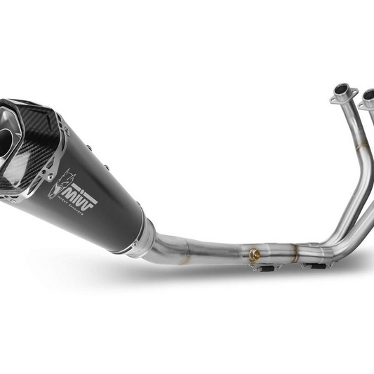 MIVV DELTA RACE BALCK STEEL COMPLETE EXHAUST SILENCER YAMAHA TRACER 9 / GT 2021-2023