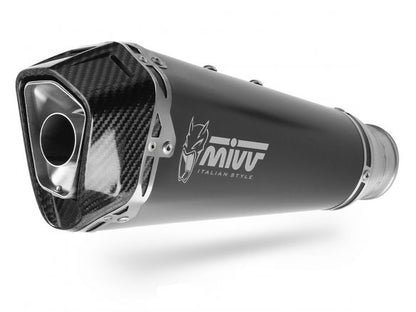 MIVV DELTA RACE BLACK STAINLESS STEEL SILENCER KAWASAKI VERSYS 650 2024