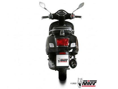 MIVV MOVER BLACK STAINLESS STEEL SILENCER VESPA GTS 300 2021-2024