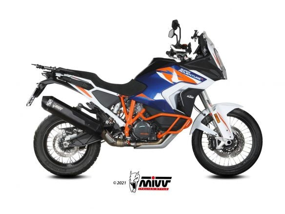 MIVV SPEED EDGE BLACK STAINLESS STEEL SILENCER KTM 1290 SUPER ADV / R / S / T 2021-2024