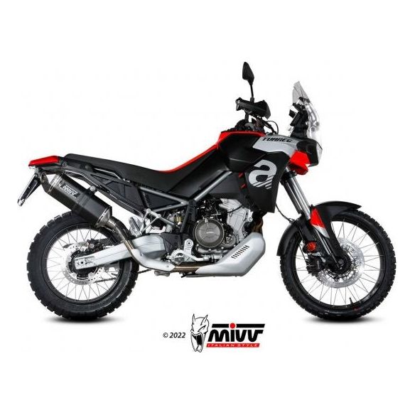 MIVV SPEED EDGE STEEL BLACK SILENCER APRILIA TUAREG 660 2022-2024