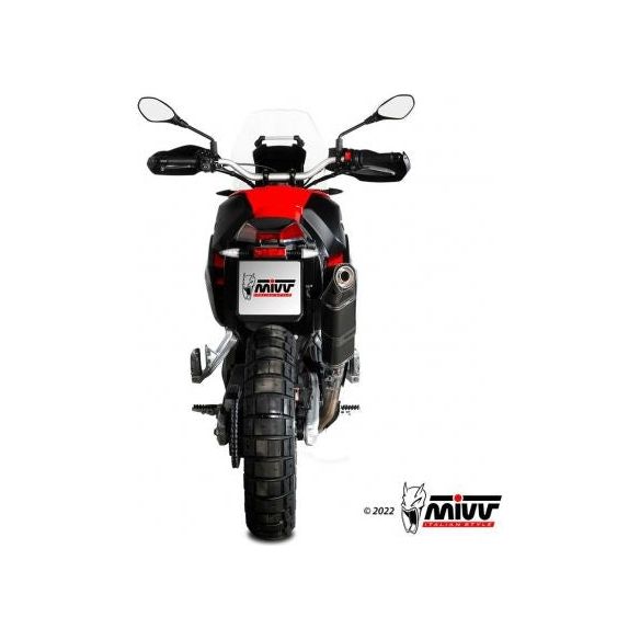 MIVV SPEED EDGE STEEL BLACK SILENCER APRILIA TUAREG 660 2022-2024