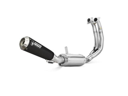 MIVV X-M1 BLACK STAINLESS STEEL HIGH SLIP-ON FULL SYSTEM YAMAHA MT-09/FZ-09 2021-2023