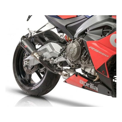 QD Exhaust Gunshot Dark Complete Uitlaatsysteem voor Aprilia RS 660 (2020-2023)