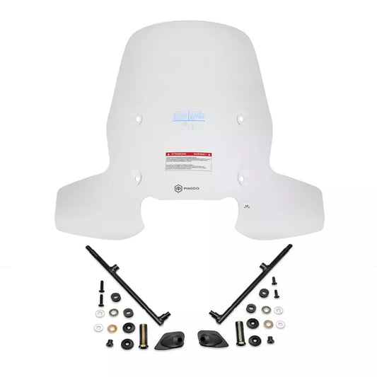 Windscreen Piaggio Beverly 300-400 (vanaf 2022) Set Compleet met Montagebeugels – Origineel