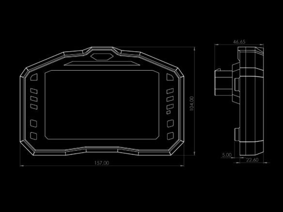 STARLANE DAVINCI II S X-SERIES DISPLAY LAPTIMER GPS BMW S 1000 RR 2009-2014