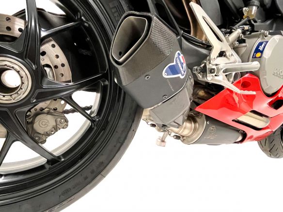 TERMIGNONI COMPLETE SIDE EXHAUST SYSTEM + UPMAP TITANIUM STEEL DUCATI STREETFIGHTER V2
