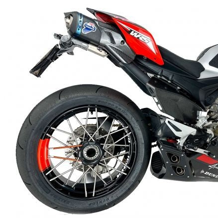 TERMIGNONI EXHAUST SYSTEM + CARBON TANK 4 EXIT BLACK ED DUCATI STRETEFIGHTER V4 23-24