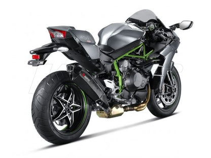 SILENCER SLIP ON AKRAPOVIC FULL CARBON KAWASAKI NINJA H2 / H2R 15-16 APPROVED