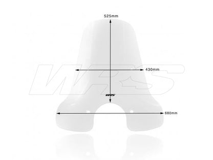 WINDSCREEN TOURING TRANSPARENT WRS PIAGGIO VESPA GTS 300 2014-2019