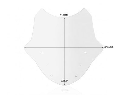 WRS STANDARD TRANSPARENT WINDSCREEN BMW R 1200 RT 2014-2018